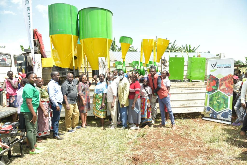 Kirinyaga County Gives Feed Production Machines To Dairy Farmer To Boost Milk Production And Improve Livelihoods