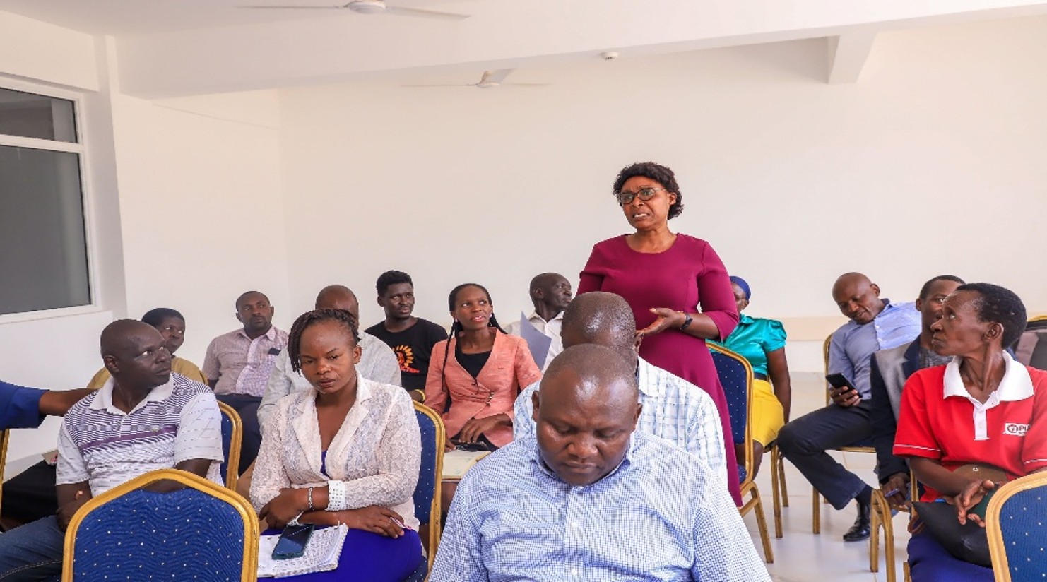 A lady during the public participation assessment and documentation exercise