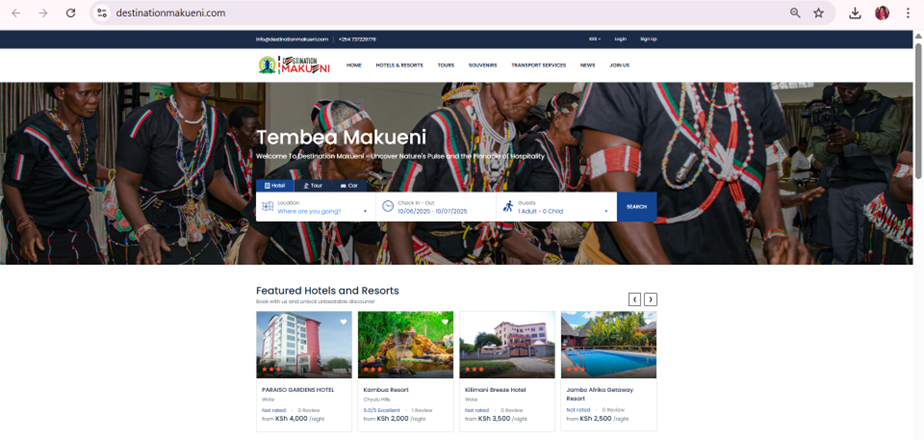 Destination Makueni Digital Platform