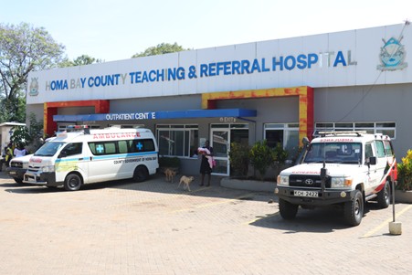 Homa Bay County Referral Hospital, equipped with fully functional emergency and maternal care facilities