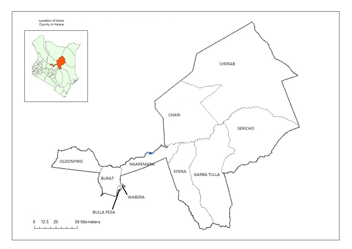 map of isiolo